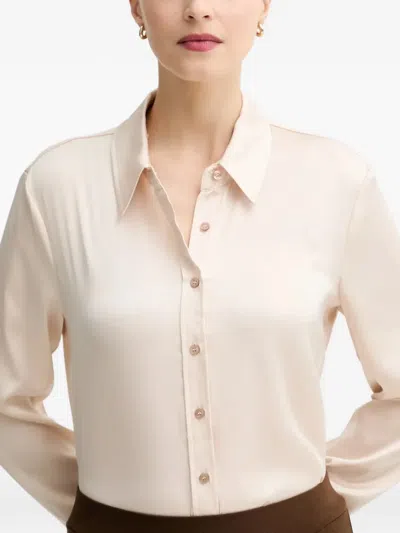 Guess Usa Geknöpftes Top Mit Kragen In White