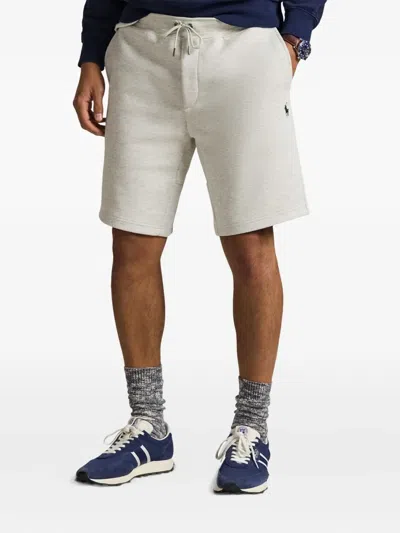 Polo Ralph Lauren Gestrickte Joggingshorts Mit Stickerei In Gray