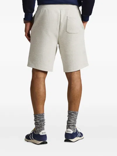 Polo Ralph Lauren Gestrickte Joggingshorts Mit Stickerei In Gray