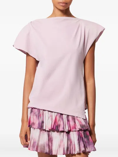Isabel Marant Drapiertes Sebani T-shirt In Pink