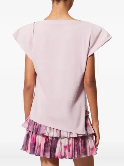 Isabel Marant Drapiertes Sebani T-shirt In Pink