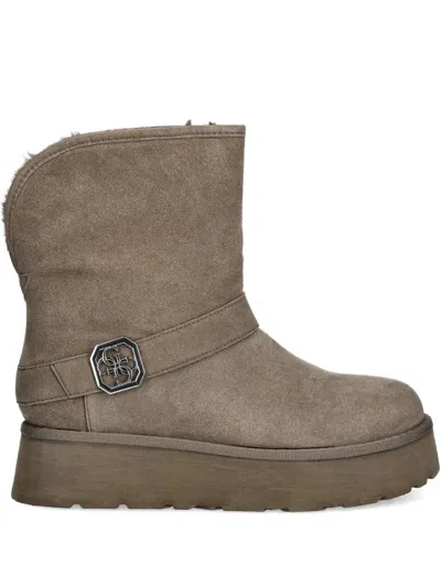 Guess Usa Dolsay Stiefel Mit Schnallenriemen 45mm In Brown