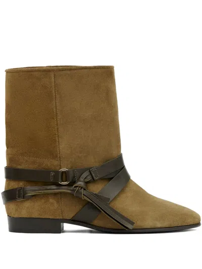 Isabel Marant Rejen Stiefel Mit Riemen In Brown