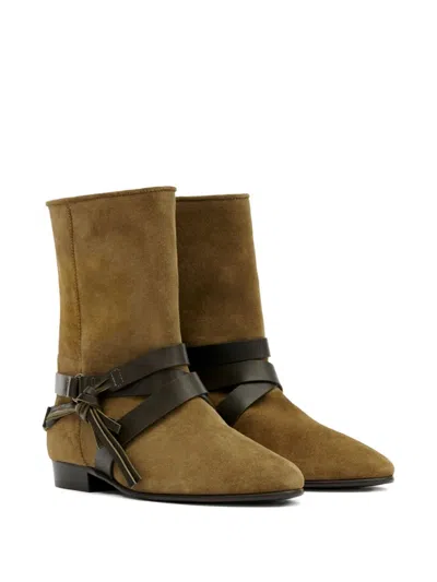 Isabel Marant Rejen Stiefel Mit Riemen In Brown