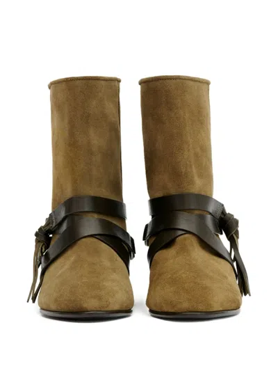 Isabel Marant Rejen Stiefel Mit Riemen In Brown