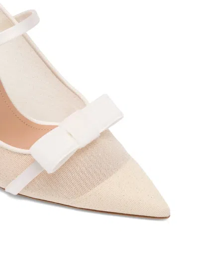 Malone Souliers Glitter Mesh Aurora Heeled Mules 90 In Neutral