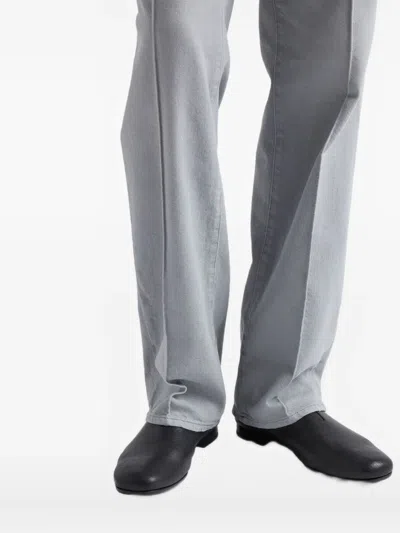 Prada Grey Regular Mid Rise Jeans In Blue