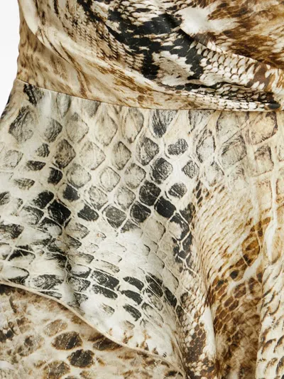 Marciano By Guess Gerüschtes Midikleid Mit Animal-print In Multi