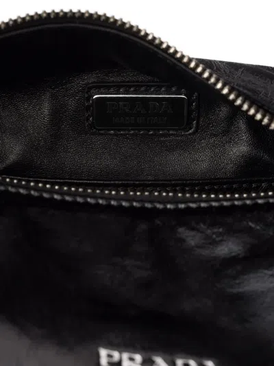 Prada Rectangular Handbag Top Handle In Black