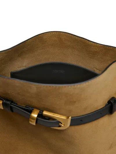 Nanushka Maxi Harmonica Tote Bag Mit Schnallendetail In Brown
