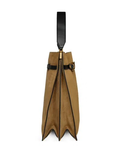 Nanushka Maxi Harmonica Tote Bag Mit Schnallendetail In Brown