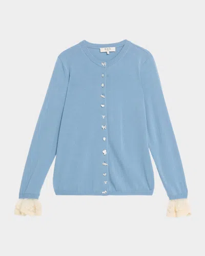 Sea Diane Knit Cardigan In Blue