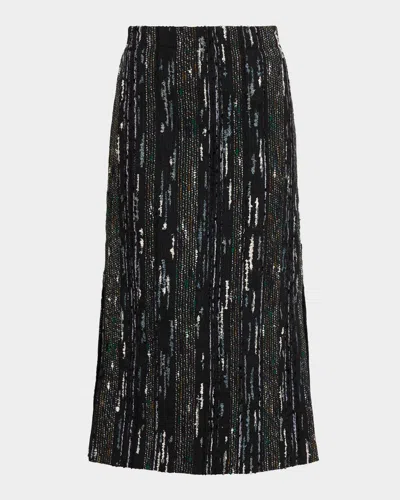 Jbq Avery Sequined Midi Skirt In Black