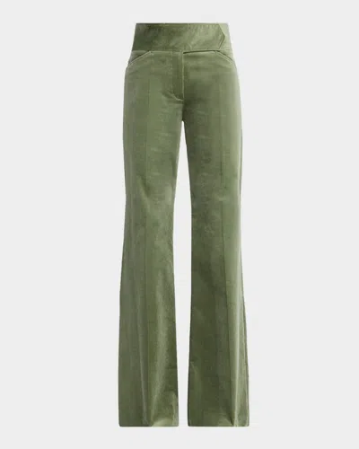 Dorothee Schumacher Twisted Structure Flare-leg Corduroy Pants
