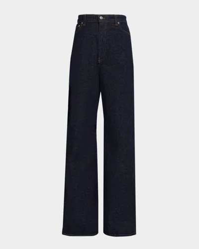 Khaite Dane High-rise Wide-leg Jeans