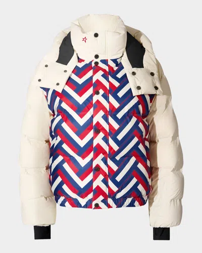 Perfect Moment Moments Down Ski Jacket With Detachable Hood In Red