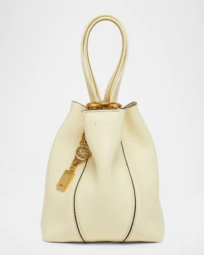 Chloé Spin Mini Tote Bag In Grained Calfskin