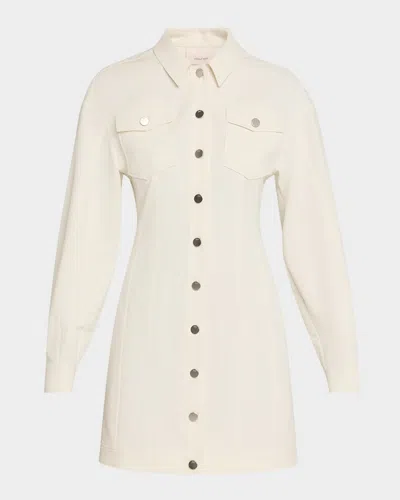 Cinq À Sept Nolwenn Denim Shirtdress In White