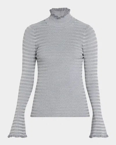 Proenza Schouler White Label Phyllis Knit Turtleneck In Gray