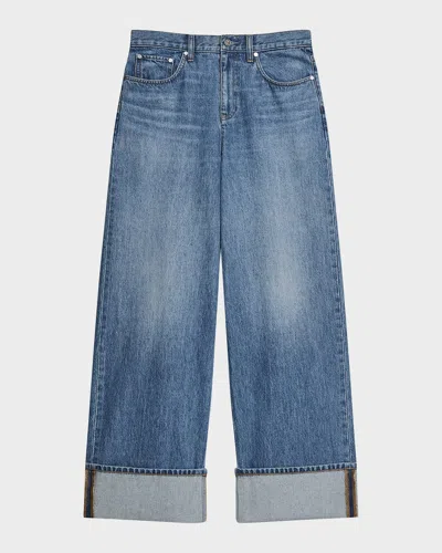 Helmut Lang Low-rise Drop Jeans In Blue