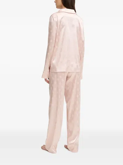 Guess Usa Sylvie Logo Pajamas In Pink