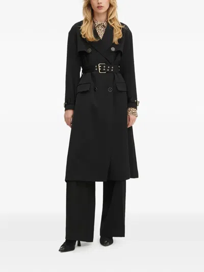 Guess Usa Wide-leg Tailored Trousers In Black