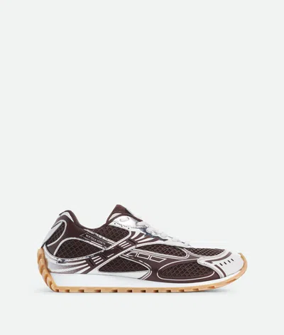 Bottega Veneta Men Fondant And Silver Technical Fabric And Mesh Orbit Sneakers In Multi