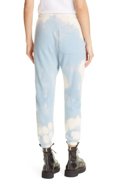 R13 Bleached Dropped Crotch Track Trousers