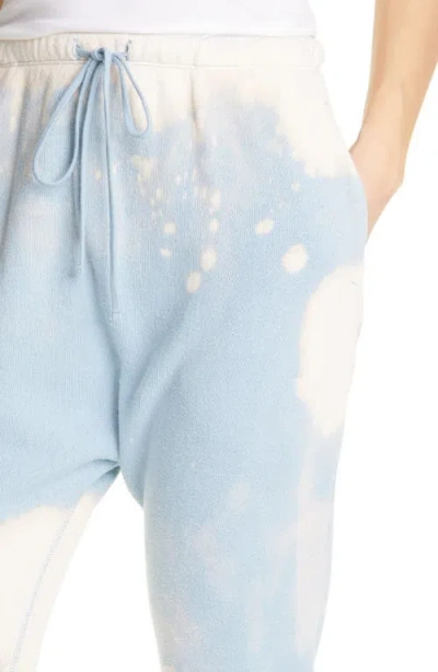 R13 Bleached Dropped Crotch Track Trousers