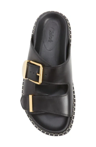Chloé Rebecca Slide Sandal In Black