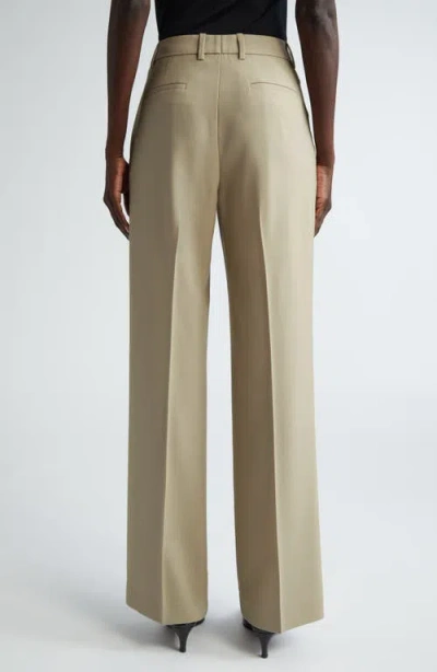 Lafayette 148 New York Gates Stretch Wool Straight Leg Pants In Nude