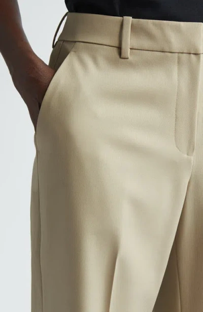 Lafayette 148 New York Gates Stretch Wool Straight Leg Pants In Nude