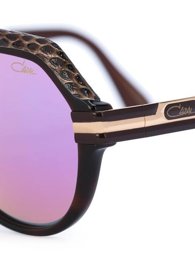 Shop Cazal Aviator Sunglasses - Brown
