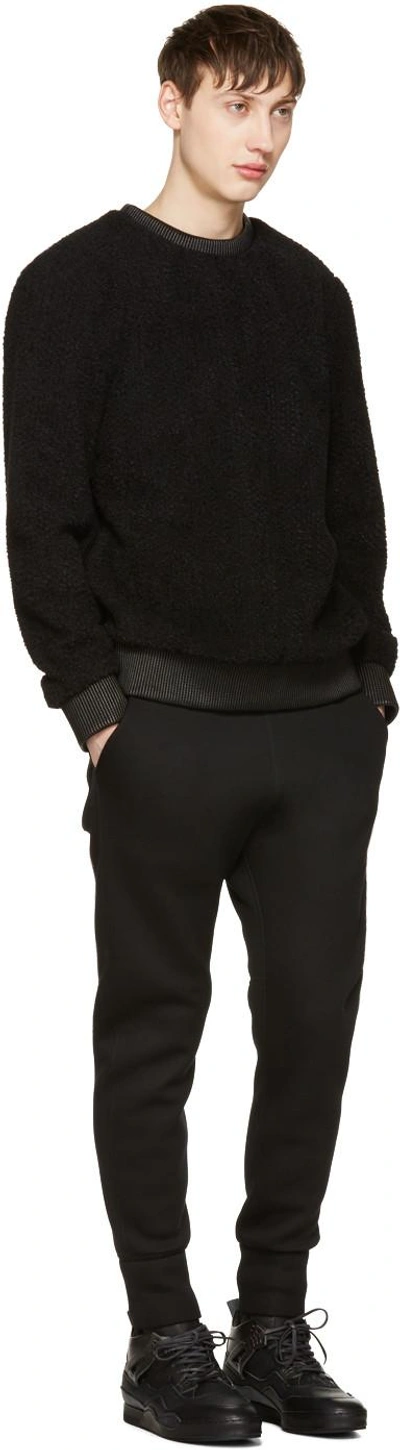 Shop Helmut Lang Black Sherpa Jumper