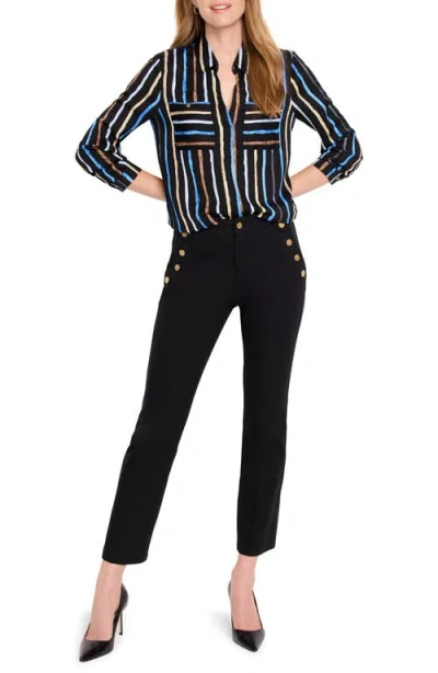 Nic + Zoe Nic+zoe High Waist Slim Bootcut Sailor Jeans In Black