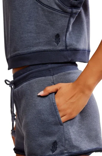 Free People Time After Time Top & Shorts Set In Blue