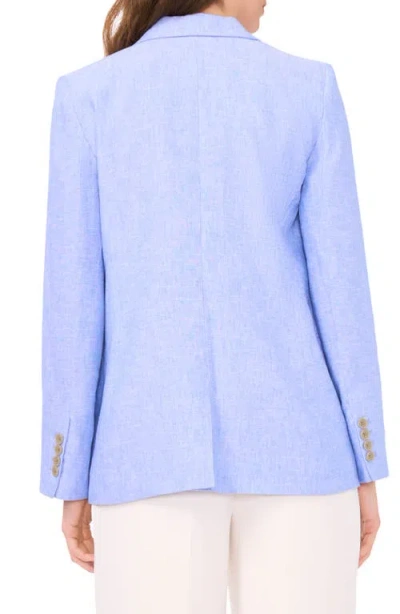 Halogen ® One-button Linen Blend Blazer In Blue