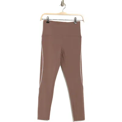 Z By Zella Perform Piped Contour Leggings In Brown