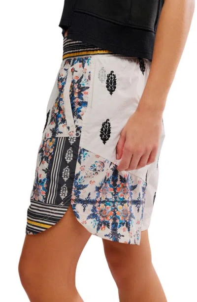 Free People Prime Time Water Resistant Shorts In Gray