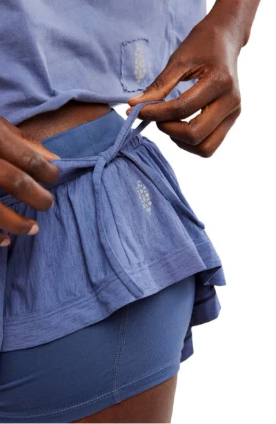 Free People Movement Tempo Flow Shorts In Blue