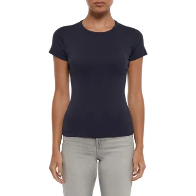 Three Dots Cotton Crewneck T-shirt In Animal Print