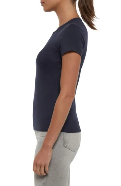 Three Dots Cotton Crewneck T-shirt In Animal Print