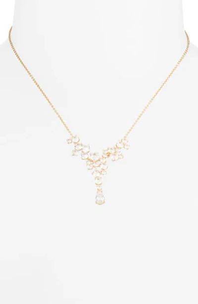 Nordstrom Rack Cubic Zirconia Cascade Necklace In Gold