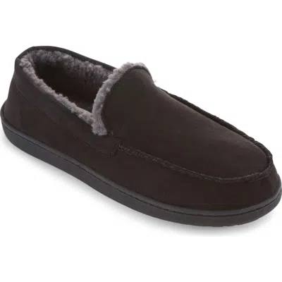 Floopi Faux Fur Trimmed Slipper In Brown