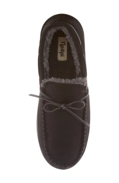 Floopi Faux Fur Lined Slipper In Brown