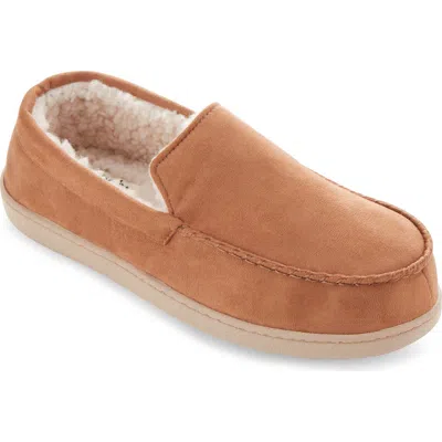 Floopi Faux Fur Trimmed Slipper In Brown