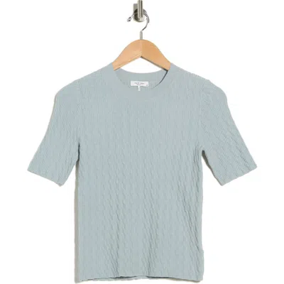 Rag & Bone Tam Short Sleeve Sweater In Blue