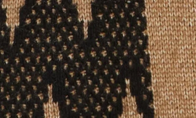 T Tahari Long Sleeve Pattern Sweater In Brown