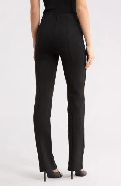 Good American Boss Scuba Knit Pants In Black