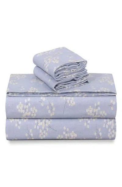 Azores Home Set Of 2 Cotton Flannel Pillowcases In Multi